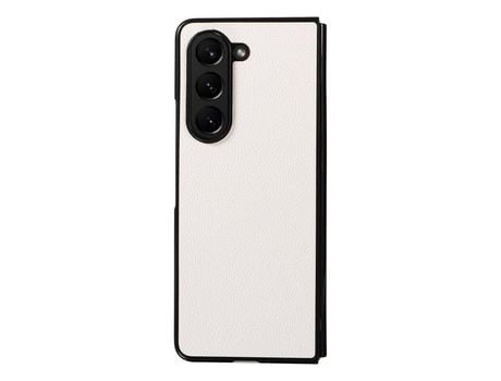 Funda para Samsung Galaxy Z Fold 5 5G Piel Sintética Blanco