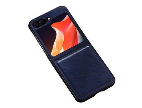 Funda para Samsung Galaxy Z Flip 5 5G Piel Sintética Azul