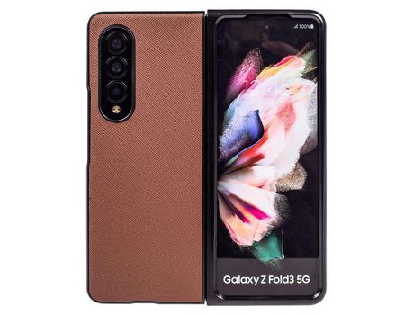 Funda para Samsung Galaxy Z Fold 4 5G Piel Sintética Marrón