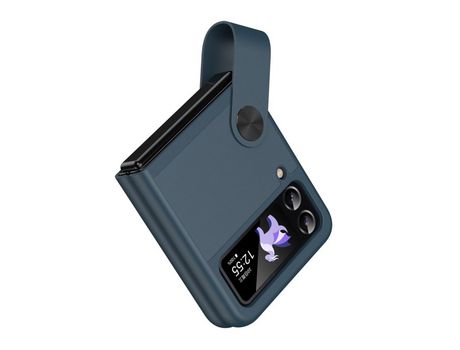 Funda para Samsung Galaxy Z Flip 4 5G Piel Sintética Azul