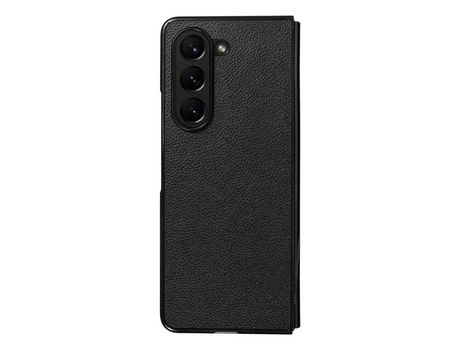 Funda para Samsung Galaxy Z Fold 5 5G Piel Sintética Negro