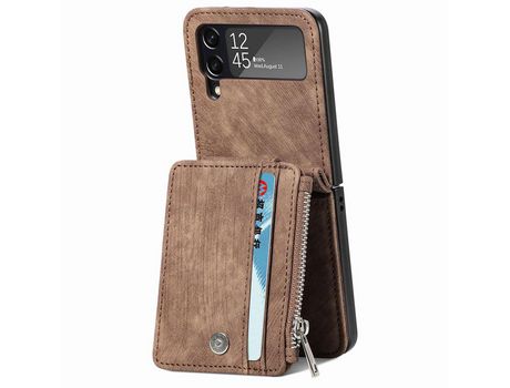 Funda para Samsung Galaxy Z Flip 3 5G Retro Marrón