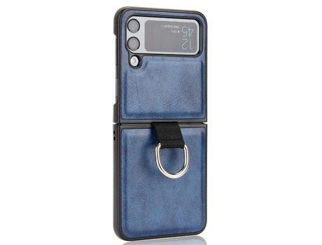 Funda para Samsung Galaxy Z Flip 4 5G Piel Sintética Azul