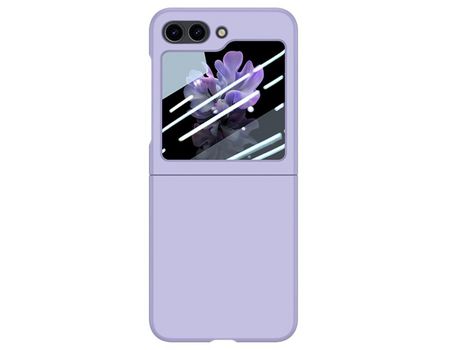 Funda para Samsung Galaxy Z Flip 5 5G Piel Sintética Morado