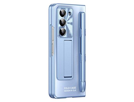 Funda para Samsung Galaxy Z Fold 5 5G Piel Sintética Azul