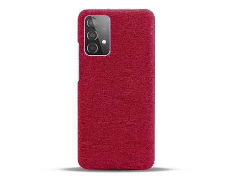 Funda para Samsung Galaxy A52/A52 5G KSQ Piel Sintética Rojo