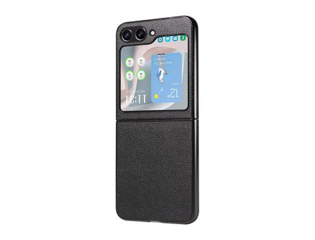 Funda para Samsung Galaxy Z Flip 5 5G Piel Sintética Negro