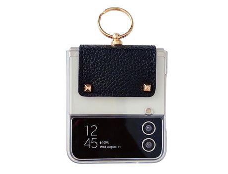 Funda para Samsung Galaxy Z Flip 3 5G Piel Sintética Negro