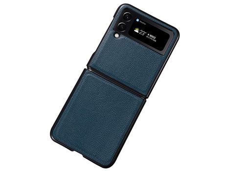Funda para Samsung Galaxy Z Flip 4 5G Piel Sintética Verde