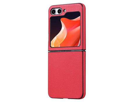 Funda para Samsung Galaxy Z Flip 5 5G Piel Sintética Rojo