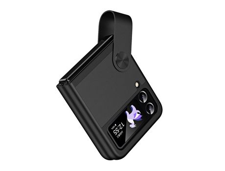 Funda para Samsung Galaxy Z Flip 4 5G Piel Sintética Negro