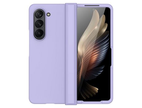 Funda para Samsung Galaxy Z Fold 5 5G Piel Sintética Morado