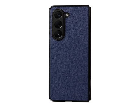 Funda para Samsung Galaxy Z Fold 5 5G Piel Sintética Azul