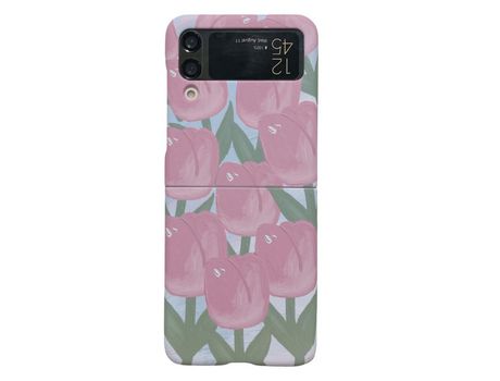 Funda para Samsung Galaxy Z Flip 4 5G Piel Sintética Rojo