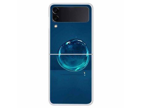 Funda para Samsung Galaxy Z Flip 4 5G Piel Sintética Azul