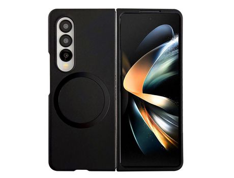 Funda para Samsung Galaxy Z Fold 4 5G Piel Sintética Negro
