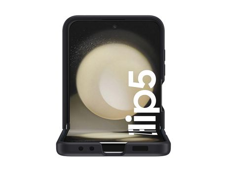 Funda para Samsung Galaxy Z Flip 5 5G Piel Sintética Negro