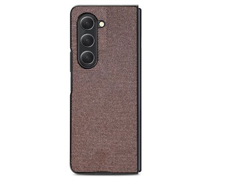 Funda para Samsung Galaxy Z Fold 5 5G Piel Sintética Marrón