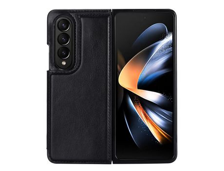 Funda para Samsung Galaxy Z Fold 4 5G Piel Sintética Negro