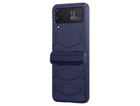 Funda para Samsung Galaxy Z Flip 4 5G Piel Sintética Azul