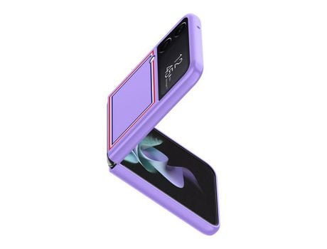 Funda para Samsung Galaxy Z Flip 4 5G Piel Sintética Morado