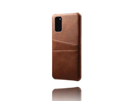 Funda para Samsung Galaxy S20 Ultra KSQ Piel Sintética Marrón