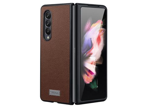 Funda para Samsung Galaxy Z Fold 4 5G SULADA Piel Sintética Marrón