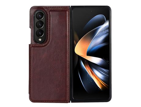 Funda para Samsung Galaxy Z Fold 4 5G Piel Sintética Marrón