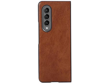Funda para Samsung Galaxy Z Fold 3 5G Piel Sintética Marrón