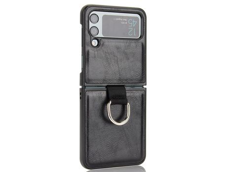 Funda para Samsung Galaxy Z Flip 4 5G Piel Sintética Negro