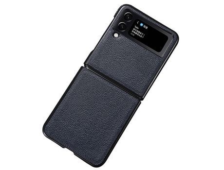 Funda para Samsung Galaxy Z Flip 4 5G Piel Sintética Azul