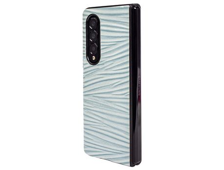 Funda para Samsung Galaxy Z Fold 4 5G Piel Sintética Azul
