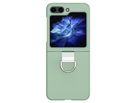 Funda para Samsung Galaxy Z Flip 5 5G Piel Sintética Verde