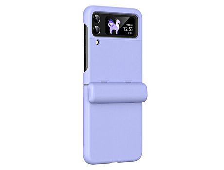 Funda para Samsung Galaxy Z Flip 4 5G Piel Sintética Morado