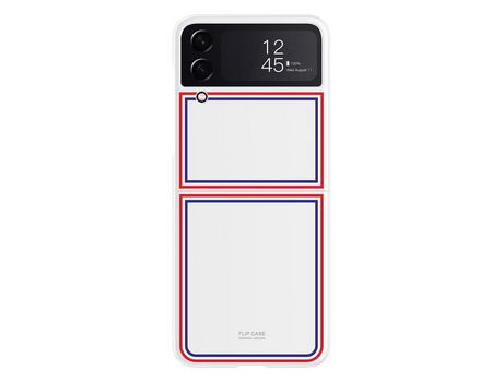 Funda para Samsung Galaxy Z Flip 4 5G Piel Sintética Blanco