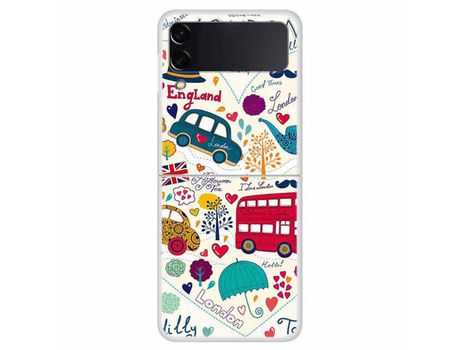 Funda para Samsung Galaxy Z Flip 4 5G Piel Sintética Rojo
