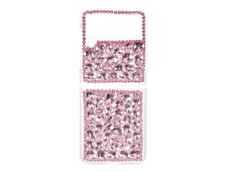 Funda para Samsung Galaxy Z Flip 3 5G Piel Sintética Rosa