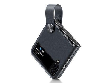 Funda para Samsung Galaxy Z Flip 4 5G GKK Piel Sintética Negro