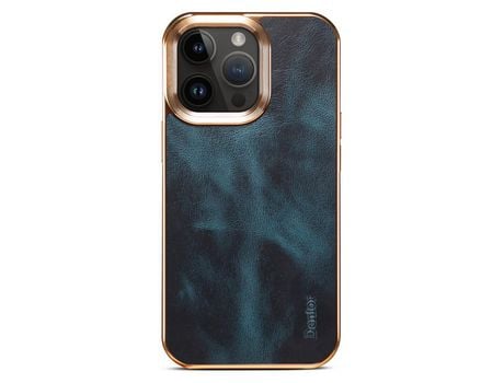 Funda para iPhone 12 Pro Max DENIOR Piel Sintética Azul