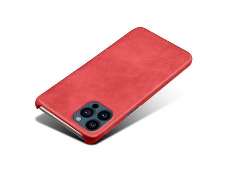 Funda para iPhone 13 Pro Max KSQ Piel Sintética Rojo
