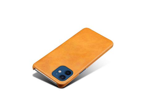 Funda para iPhone 12 Piel Sintética Naranja