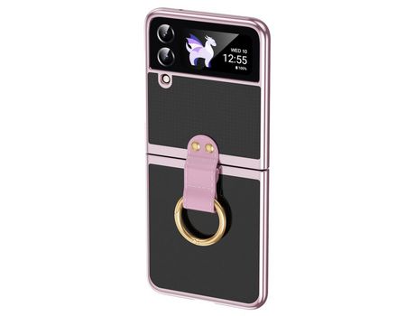 Funda para Samsung Galaxy Z Flip 3 5G Piel Sintética Transparente