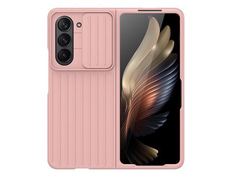 Funda para Samsung Galaxy Z Fold 5 5G Piel Sintética Rosa