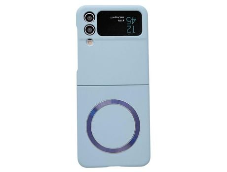 Funda para Samsung Galaxy Z Flip 4 5G Piel Sintética Azul