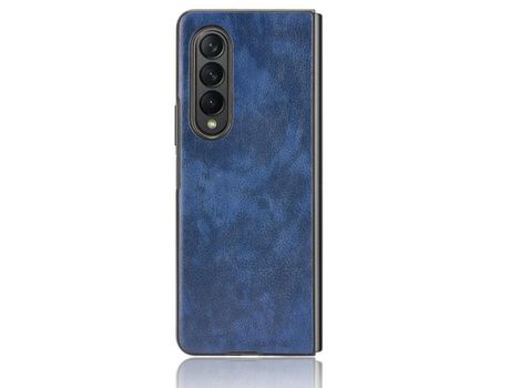 Funda para Samsung Galaxy Z Fold 3 5G Piel Sintética Azul