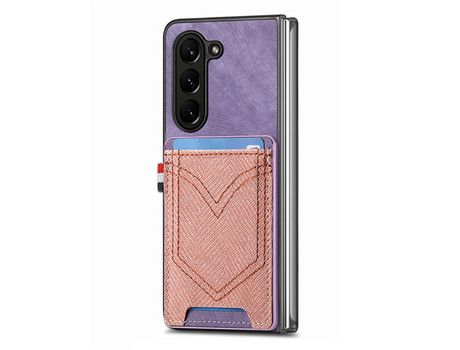 Funda para Samsung Galaxy Z Fold 5 5G JUNSUNMAY Morado