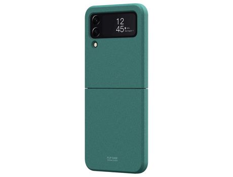 Funda para Samsung Galaxy Z Flip 4 5G Piel Sintética Verde
