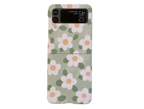 Funda para Samsung Galaxy Z Flip 3 5G Piel Sintética Verde