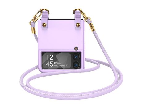 Funda para Samsung Galaxy Z Flip 4 5G GKK Piel Sintética Morado