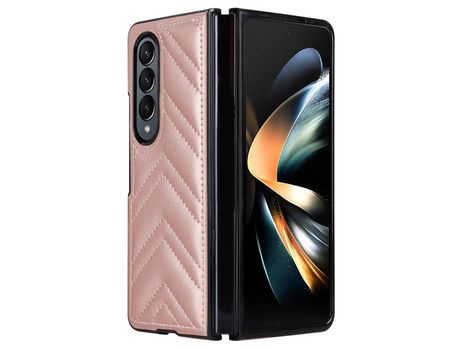 Funda para Samsung Galaxy Z Fold 4 5G Piel Sintética Rosa